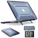 SEYMAC stock Case for MacBook Pro 16 inch, Shock-Absorbing Protection with Folding Stand &amp;Mouse Pad Case for MacBook Pro 16 inch, Blue