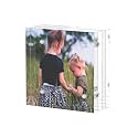 Sezanrpt Acrylic Picture Frames 2x2, 2x2 Picture Frame Mini for 2x2 Pictures, Clear Ticket Display Frame Small Tips Holder