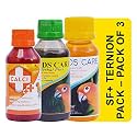 TUNAI Sf+ 3In1 Pack Herbal Plus,Birds Care,Calci+ Health Supplement For Birds,Assist In Growth,Production Of Haemoglobin,And Assist In Adds Brilliant Color + Full Feathering For All Birds (Multicolor)