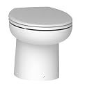 SFA SANIFLO - Sanimarin 31 - Electric Marine Macerating Toilet - Low Profile Automatic Toilet System - Stainless Steel Blade - Extremely Compact Design - Control Panel Included - 12V - Made In France