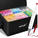 SFAIH Alcohol Markers Brush & Chisel Tip, Professional 216 Colors Set