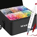 SFAIH Alcohol Markers Brush &amp; Chisel Tip, Complete 321 Color Artist Set