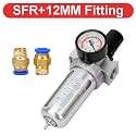 SFC400 SFC300 SFC200 1/4 1/2 Pneumatic Parts Air Compressor Filter Regulator Oil Water Separator Trap Valve(SFR w PC12,200)