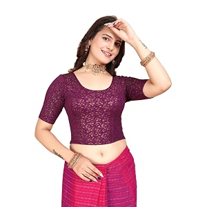 SFT Womens Polycotton Readymade Saree Blouse with
