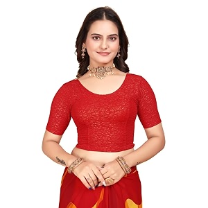 SFT Womens Polycotton Readymade Saree Blouse with