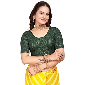 SFT Womens Polycotton Readymade Saree Blouse with