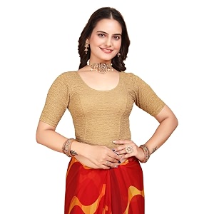 SFT Womens Polycotton Readymade Saree Blouse with