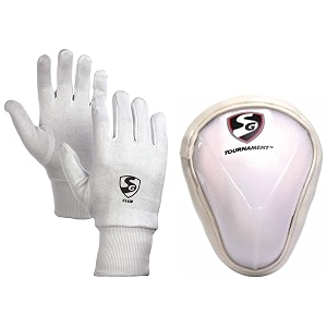 sg club cricket cotton inner gloves junior assorted tournament abdominal pad youth