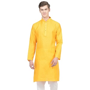 SG LEMAN Knee Length Solid Kurta for