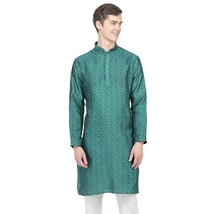 SG LEMAN Knee Length Solid Kurta for