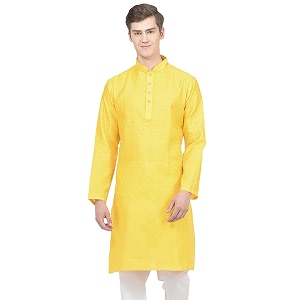 SG LEMAN Knee Length Solid Kurta for