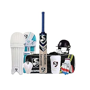 sg multicolor economy cricket set size- 6 with helmet