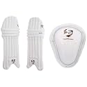 SG Junior Cricket Leg Guard & Abdominal Pad, Yellow
