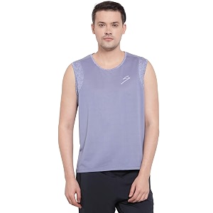 SG Polyester T.Vest Men V3-Blue Grey