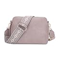 SG SUGU Andrea Triple Zip Purses Crossbody Bags for Women Shoulder Handbag