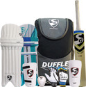 SG Summer Camp Kashmir Cricket Kit, Black/Grey - Size SH Cricket Kit