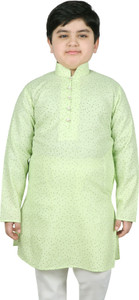 sg yuvraj boys printed straight kurta