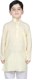 sg yuvraj boys solid straight kurta