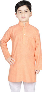 sg yuvraj boys solid straight kurta