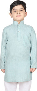 sg yuvraj boys solid straight kurta