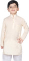SG YUVRAJ Solid Cotton Blend Straight Kurta for Boys (Blue)