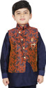 SG YUVRAJ Sleeveless Floral Print Boys Jacket