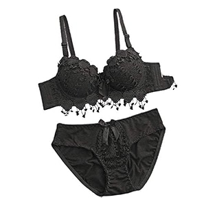 SGC SWEDEN Women Net lace Lingerie SetLightly