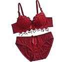 SGC SWEDEN Women Net lace Lingerie SetLightly