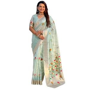 SGF11 Womens Kanjivaram Tissue Pure Soft Silk