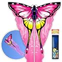 SGftre Tulle Butterfly Pink Kite，Extremely Easy to Fly, Perfect Beach Kites for Family Outdoor Activities, Ideal for Adults and Kids, Includes Kite Thread (Pink)
