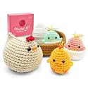 SGIBYN Crochet Kit for Beginners, Chicken Animals Amigurumi Set with Video