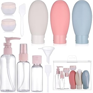 travel bottles set60ml travel bottles amp containerssmall mini empty plastic squeeze bottles for travel toiletries bottles multicolor 11 pcs travel bottle set