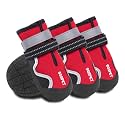 Dog Shoes for Large Dogs, Medium Dog Boots &amp; Paw Protectors for Winter Snowy Day, Summer Hot Pavement,Waterproof in Rainy Weather,Outdoor Walking,Indoor Hardfloors Anti Slip Sole(Red, 3# (XS))