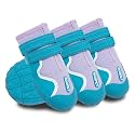 Dog Shoes, Waterproof Dog Boots & Paw Protectors with Anti-Slip Sole, 4pcs/Set Pet Dog Booties, Reflective Dog Shoes for Small Medium Large, Winter Snowy Summer Hot Pavement (Blue, 3# (XS))