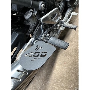 sgtb bike pillion footrest triumph speed 400 both sides ladies foot step rest plates