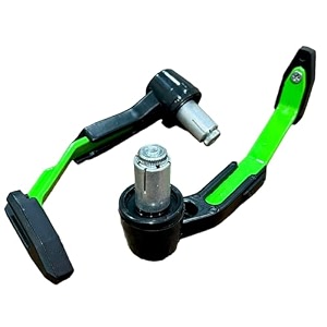 sgtb heavy handle bar end clutch brake lever guard for all bikes ninja 400 300 650 dominar 250 400 pulsar ns200 rs200 ns125 n160 ktm rc adventure duke enfield himalayan meteor hunter classic 350 green