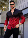 SH FSN Men DyedOmbre Casual Black Red