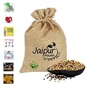 JAIPUR MASALE Coriander Seed/Dhaniya Seeds/Kotthmira Vittanalu | Chemical Free &amp; Pesticides Free | Rich Flavour | Coriander Green Dry Seeds (200 gm) with Jute bag
