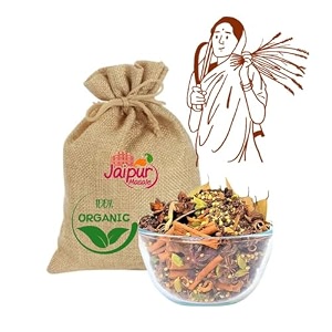 shaan-e jaipur khada garam masala  whole spices blend  sabut garam masala 100gm with jute bag