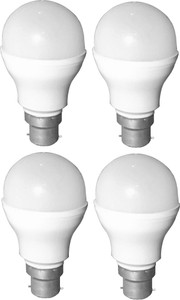shaarshine 9 w basic round b22 led bulb white pack of 4