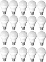 SHAARSHINE 9 W Basic Round B22 LED Bulb (White, Pack of 20)
