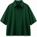 SHABIB Men Solid Casual Green Shirt