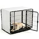 ShadeMart Dog Crate Shade Cover 4' x 10' White Breathable Mesh for Playpen