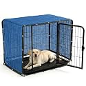 ShadeMart Dog Crate Shade Cover 6' x 18' Blue Breathable Mesh for Playpen