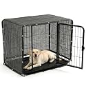 ShadeMart Dog Crate Shade Cover 8' x 10' Black Breathable Mesh for Playpen