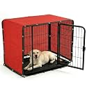 ShadeMart Dog Crate Shade Cover 8' x 20' Red Breathable Mesh for Playpen
