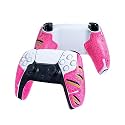 SHADOW BOOLT Controller Grips, Anti-Skid, Multi-Texture, Sweat Absorption, Pre-Cut Grips Tape, Compatible with PS5 DualSense and PlayStation Portal (Pink,Black,Green)