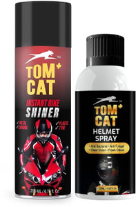 shadow securitronics bikescooter shiner spray  quick bike glossy spray polish helmet shine spray  long-lasting pack of 2 vehicle interior cleaner