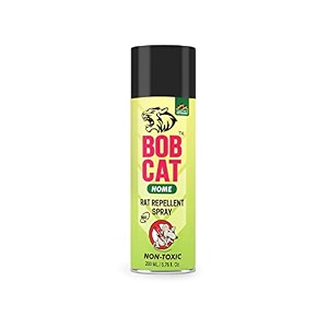 bob cat 2x advanced rat repellent spray  non-toxic formula  protects cars homes garages amp warehouses from rats  long-lasting anti-rat coating  pack of 1 200 ml