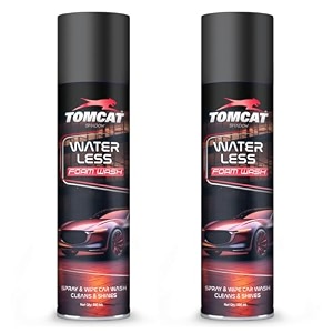 shadow securitronics tom cat water less car cleaner spray 500ml - ultimate dashboard dresser cleaner and shiner - car wash essential for lasting shine and protection pack of 2 - formulation 110x